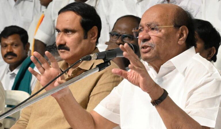 Ramadoss removes his son Anbumani from PMK’s primary membership over ‘anti-party activities’